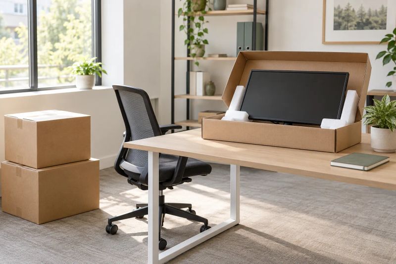 GRAB AND GO SERVICES movers carefully loading household items